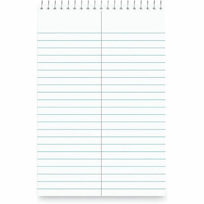 Business Source Green Tint Steno Notebook, 1 Subject, 6" x 9" Sheet Size, Red Cover, 6/Pack (BSN96920)