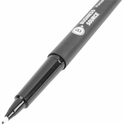 Business Source Porous Point Pens, Black Ink, 12 Dozen/Box (BSN50502BX)