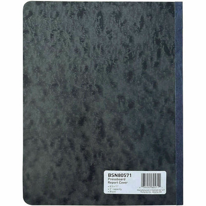 Business Source Letter Report Cover, 3" Folder Capacity, 8 1/2" x 11", Black, 0% Recycled, 25/Box (BSN80571BX)