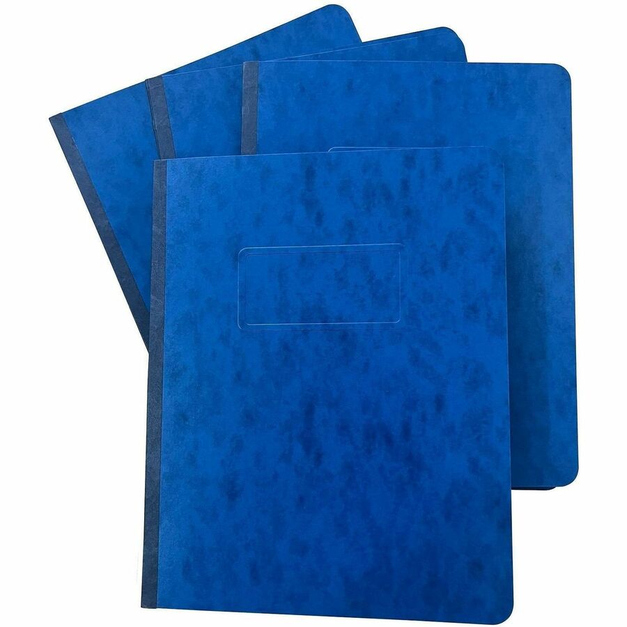 Business Source Letter Report Cover, 3" Folder Capacity, 8 1/2" x 11", Dark Blue, 0% Recycled, 25/Box, 4 Box/Carton (BSN80573CT)
