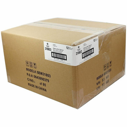 Business Source Hand Letter Opener, 3/Pack, 12 Packs/Box, 12 Box/Carton (BSN31803CT)