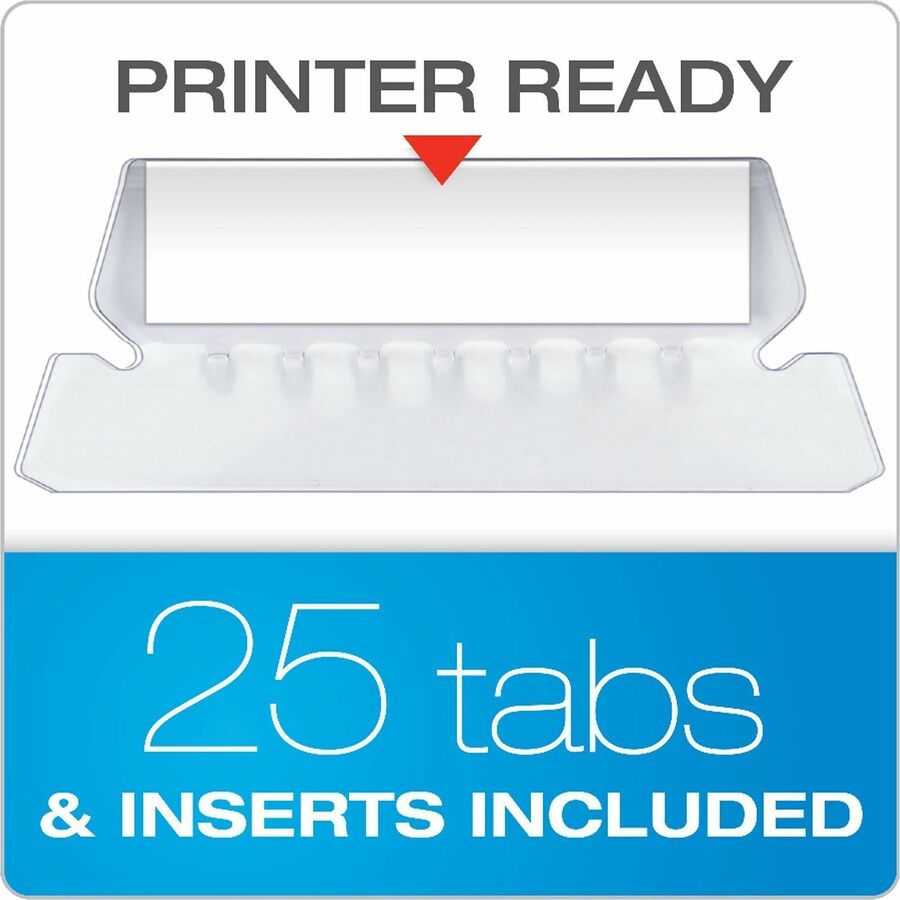 Business Source 1/5 Tab Cut Letter Hanging Folder, 8 1/2" x 11", 3/4" Expansion, 11 pt., Assorted, 25/Box (BSN34112)