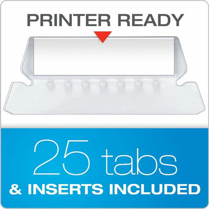 Business Source 1/5 Tab Cut Letter Hanging Folder, 8 1/2" x 11", 3/4" Expansion, 11 pt., Assorted, 25/Box (BSN34112)