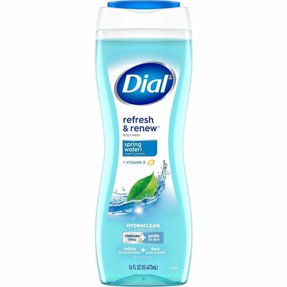 Dial Refresh & Renew Body Wash, Spring Water Scent, 16 fl oz (DIA02653EA)