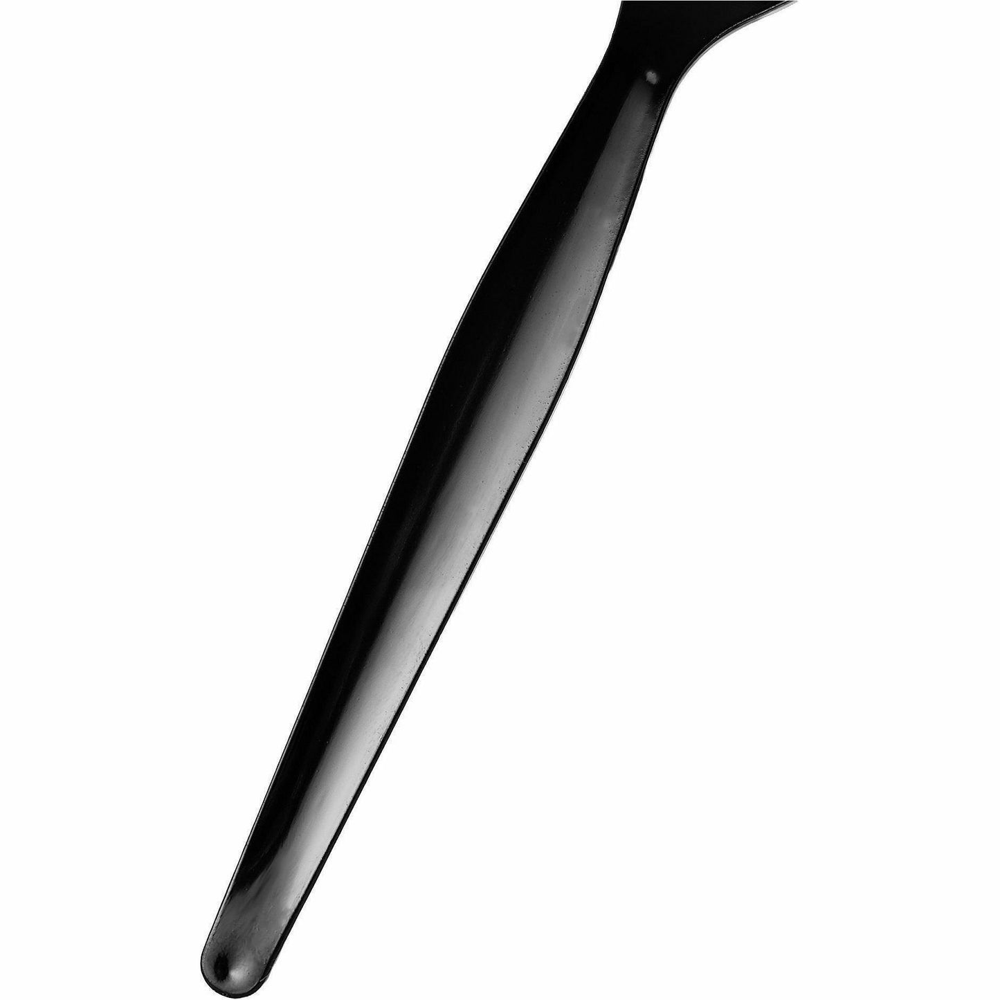 Genuine Joe Individually Wrapped Disposable Polystyrene Fork, Black, 1000/Carton (GJO30427)