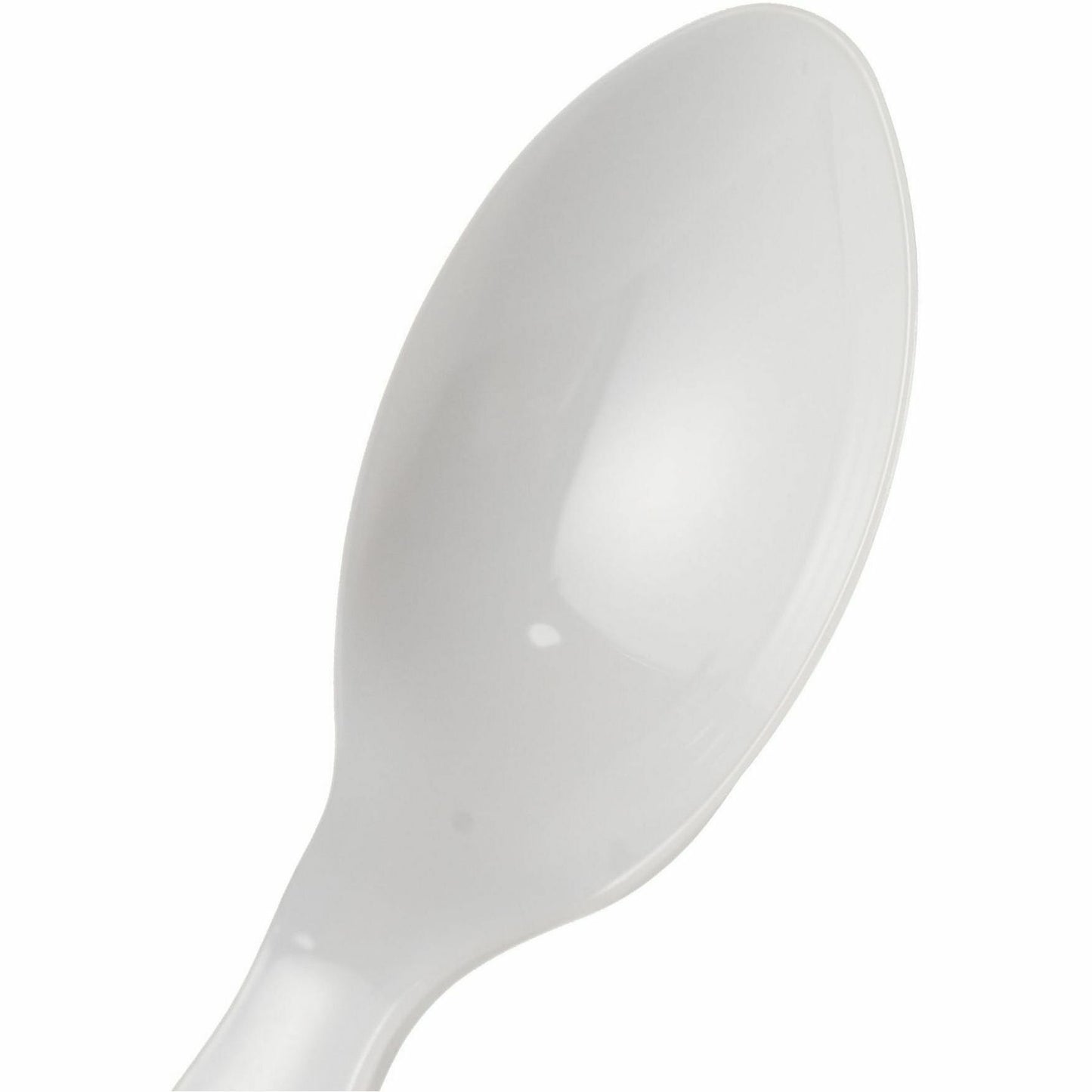 Genuine Joe Disposable Polystyrene Spoon, White, 1000/Carton (GJO30433)
