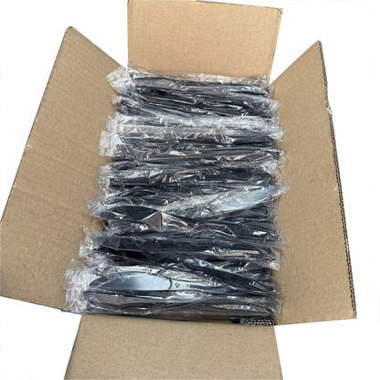Genuine Joe Individually Warapped Heavy-Weight Polypropylene Knife, Black, 1000/Carton (GJO30412)