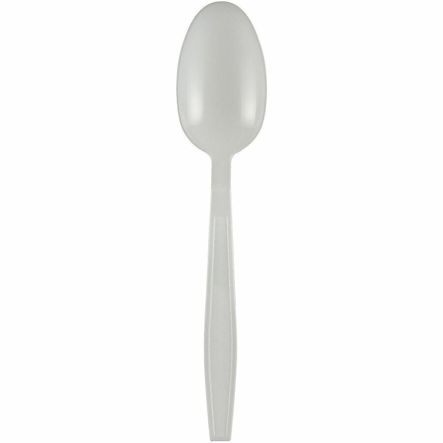 Genuine Joe Heavy-Weight Polypropylene Spoon, White, 1000/Carton (GJO30417)