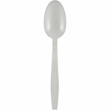 Genuine Joe Heavy-Weight Polypropylene Spoon, White, 1000/Carton (GJO30417)