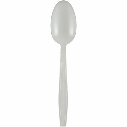 Genuine Joe Heavy-Weight Polypropylene Spoon, White, 1000/Carton (GJO30417)