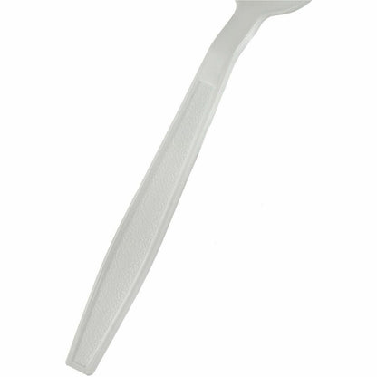 Genuine Joe Heavy-Weight Polypropylene Spoon, White, 1000/Carton (GJO30417)