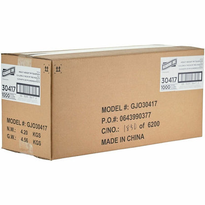 Genuine Joe Heavy-Weight Polypropylene Spoon, White, 1000/Carton (GJO30417)