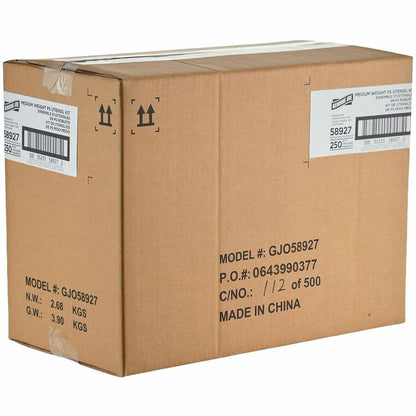 Genuine Joe 6-Piece Medium-Heavyweight Utensil Kit, White, 250 Kits/Carton (GJO58927)