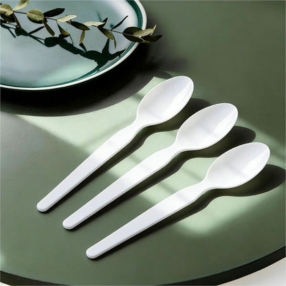 Genuine Joe Individually Wrapped Disposable Polystyrene Spoon, White, 1000/Carton (GJO30437)