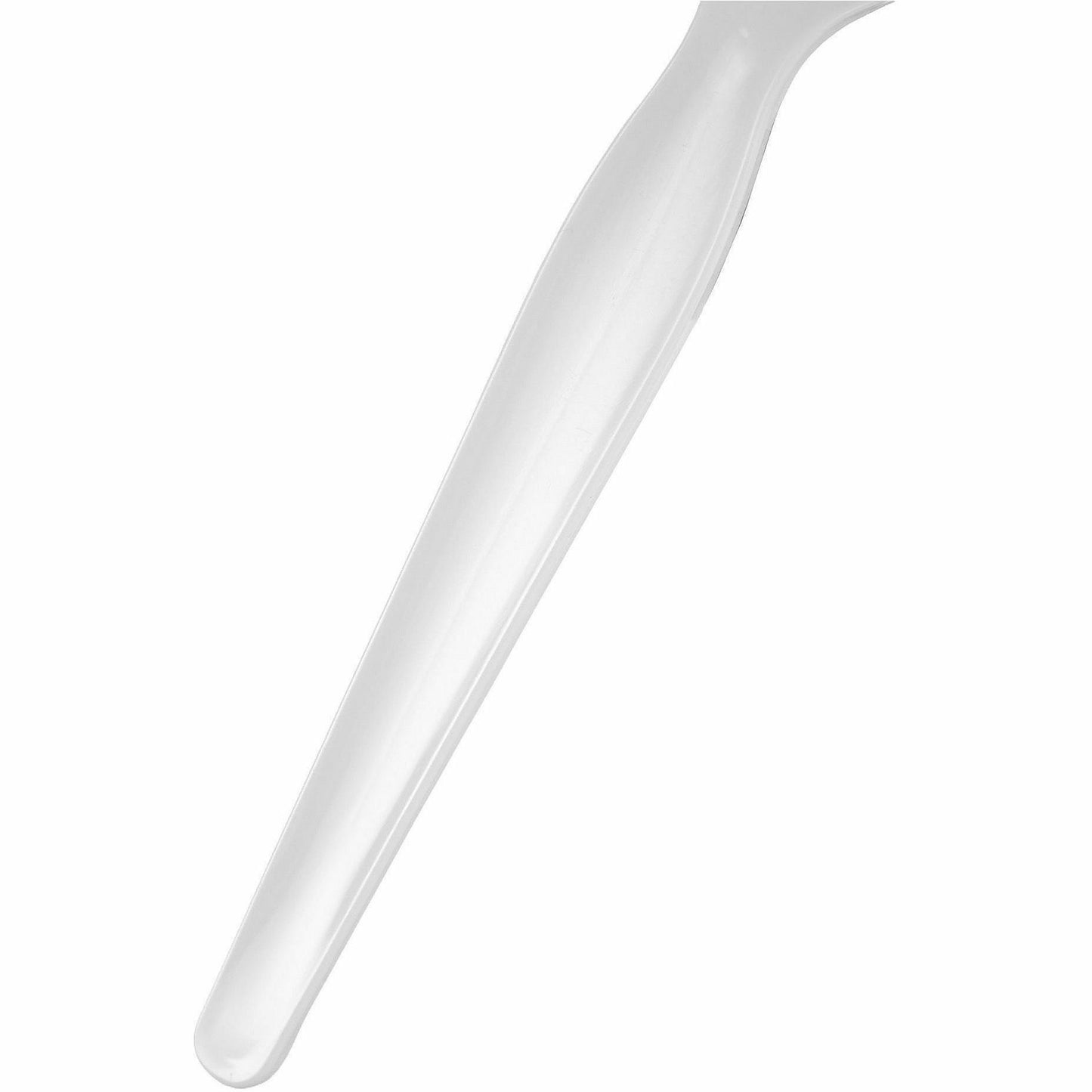 Genuine Joe Individually Wrapped Disposable Polystyrene Spoon, White, 1000/Carton (GJO30437)