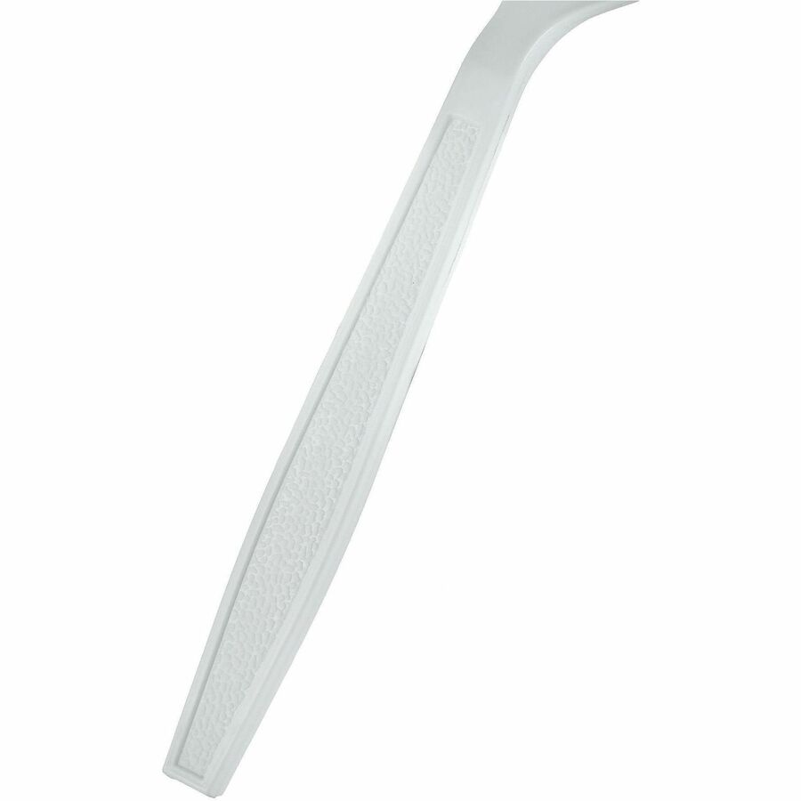 Genuine Joe Heavy-Weight Polypropylene Soup Spoon, White, 1000/Carton (GJO30418)