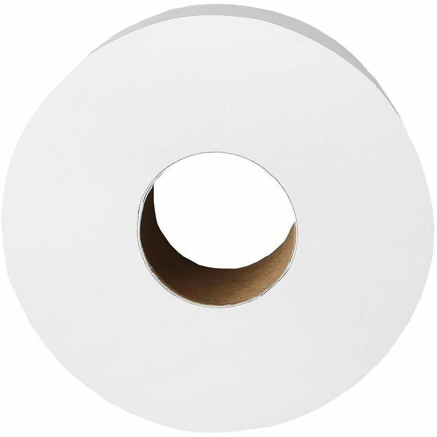 Genuine Joe Jumbo 2-Ply Bathroom Tissue, 2 Ply, 37.20" Width x 1000 ft Length, White, 12 Rolls/Carton (GJO31100012)