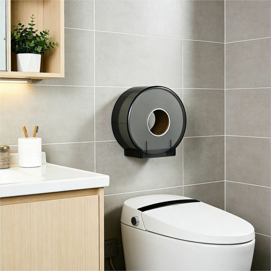 Genuine Joe Jumbo 2-Ply Bathroom Tissue, 2 Ply, 37.20" Width x 1000 ft Length, White, 12 Rolls/Carton (GJO31100012)