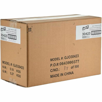 Genuine Joe Disposable Polystyrene Fork, Black, 1000/Carton (GJO30423)