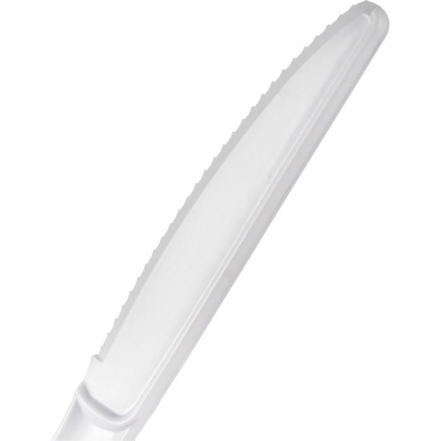 Genuine Joe Disposable Polystyrene Knife, White, 1000/Carton (GJO30432)