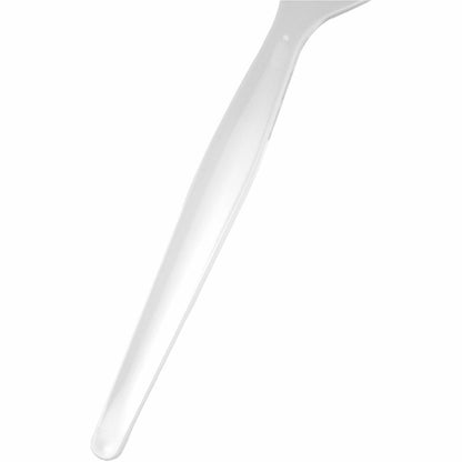 Genuine Joe Individually Wrapped Disposable Polystyrene Fork, White, 1000/Carton (GJO30435)