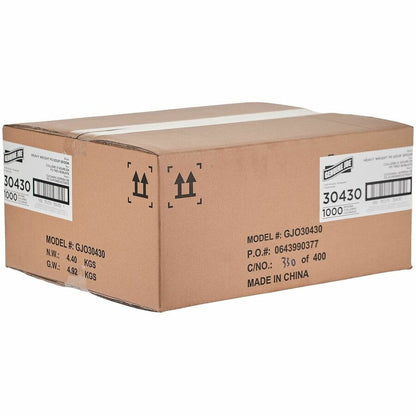 Genuine Joe Disposable Polystyrene Soup Spoon, Black, 1000/Carton (GJO30430)