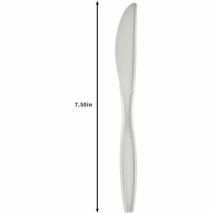 Genuine Joe Heavy-Weight Polypropylene Knife, White, 1000/Carton (GJO30416)