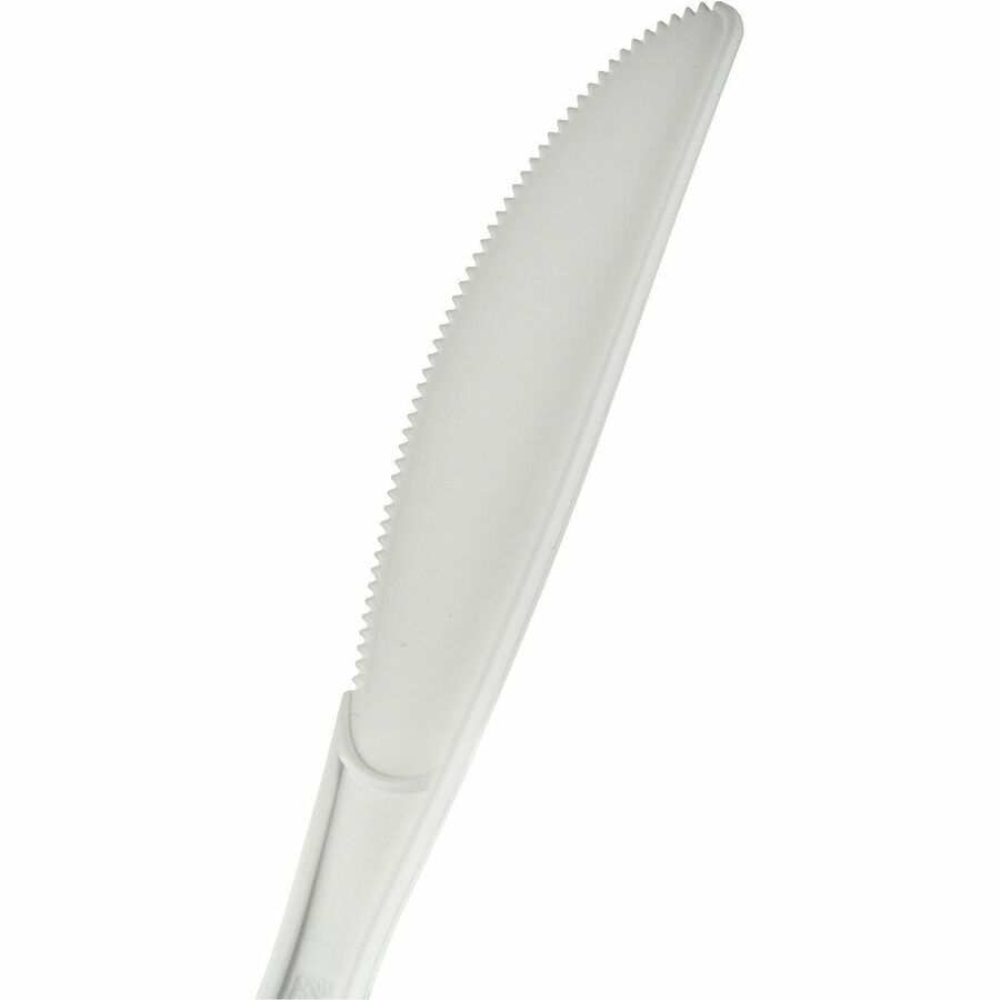 Genuine Joe Heavy-Weight Polypropylene Knife, White, 1000/Carton (GJO30416)