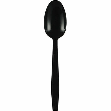 Genuine Joe Heavy-Weight Polypropylene Spoon, Black, 1000/Carton (GJO30409)