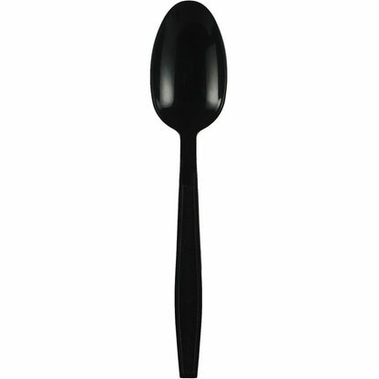 Genuine Joe Heavy-Weight Polypropylene Spoon, Black, 1000/Carton (GJO30409)