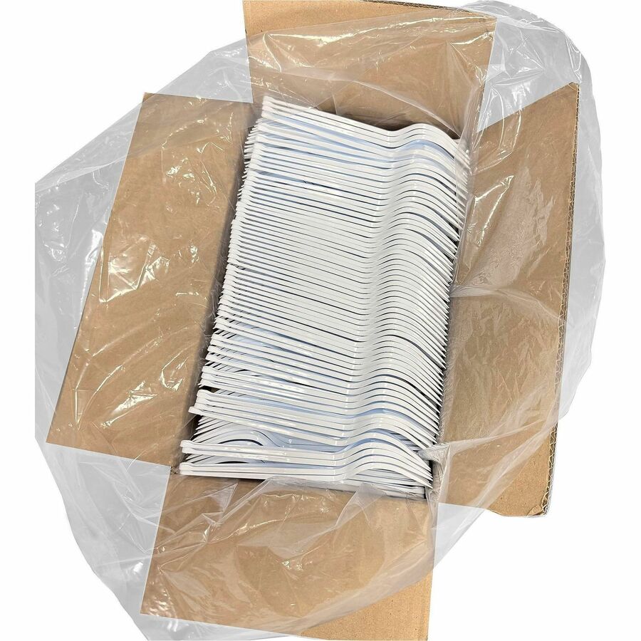 Genuine Joe Disposable Polystyrene Fork, White, 1000/Carton (GJO30431)