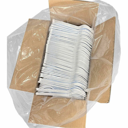 Genuine Joe Disposable Polystyrene Fork, White, 1000/Carton (GJO30431)