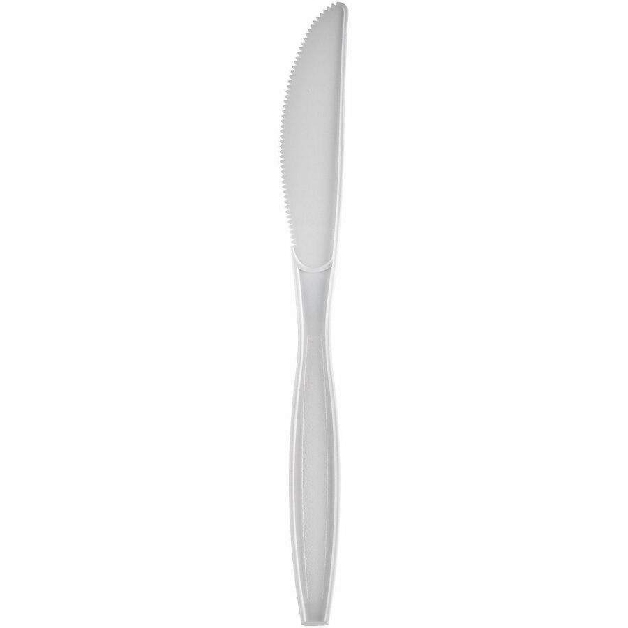 Genuine Joe Individually Warapped Heavy-Weight Polypropylene Knife, White, 1000/Carton (GJO30420)