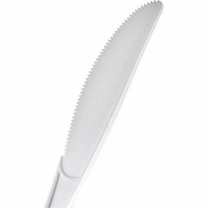 Genuine Joe Individually Warapped Heavy-Weight Polypropylene Knife, White, 1000/Carton (GJO30420)