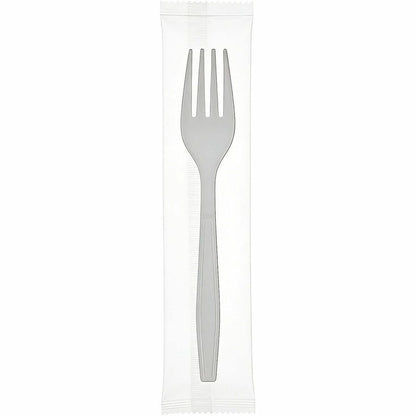 Genuine Joe Individually Warapped Heavy-Weight Polypropylene Fork, White, 1000/Carton (GJO30419)
