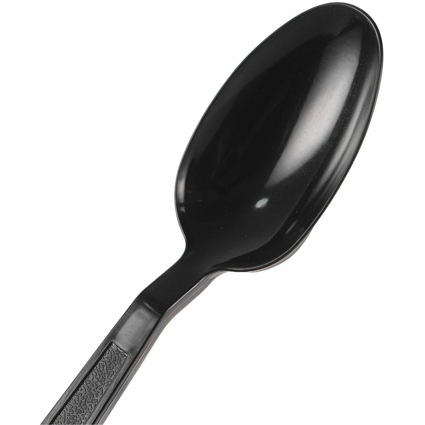 Genuine Joe Individually Warapped Heavy-Weight Polypropylene Spoon, Black, 1000/Carton (GJO30413)