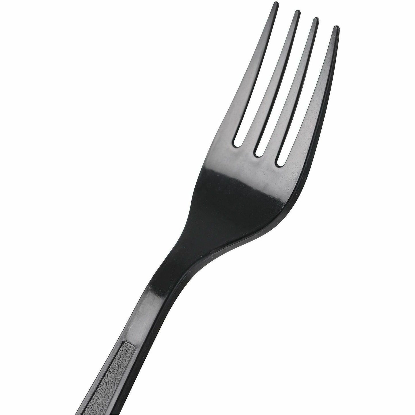 Genuine Joe Heavy-Weight Polypropylene Fork, Black, 1000/Carton (GJO30407)