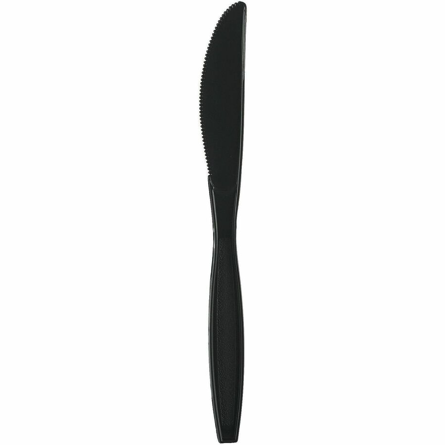 Genuine Joe Heavy-Weight Polypropylene Knife, Black, 1000/Carton (GJO30408)