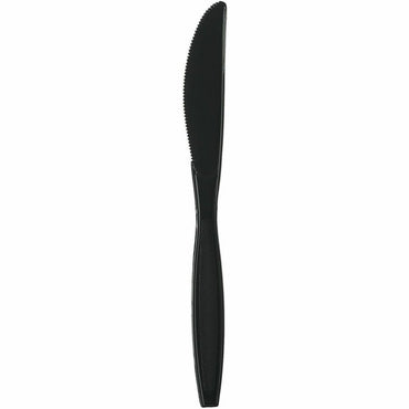 Genuine Joe Heavy-Weight Polypropylene Knife, Black, 1000/Carton (GJO30408)