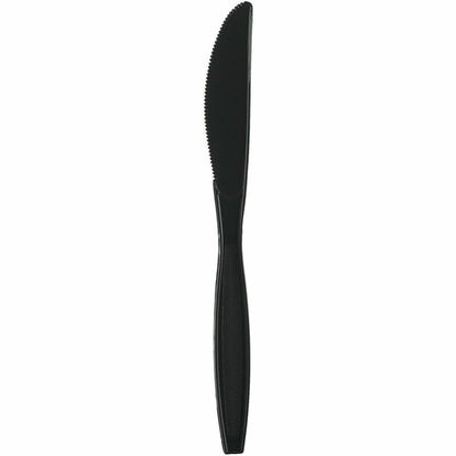 Genuine Joe Heavy-Weight Polypropylene Knife, Black, 1000/Carton (GJO30408)