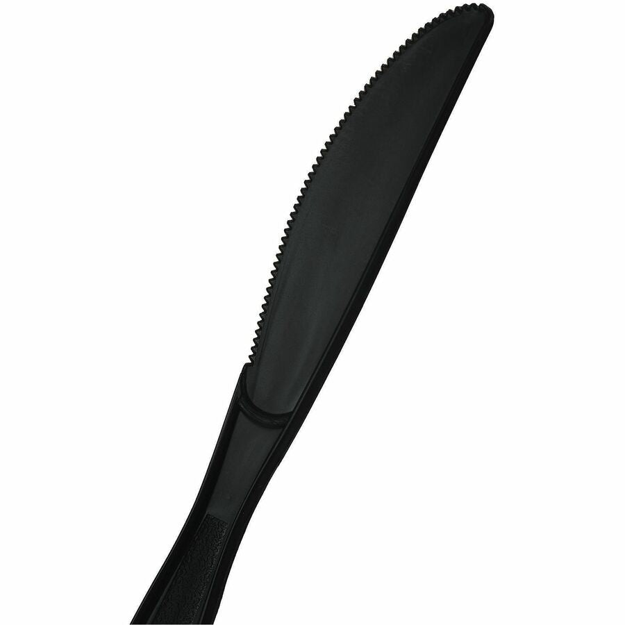 Genuine Joe Heavy-Weight Polypropylene Knife, Black, 1000/Carton (GJO30408)