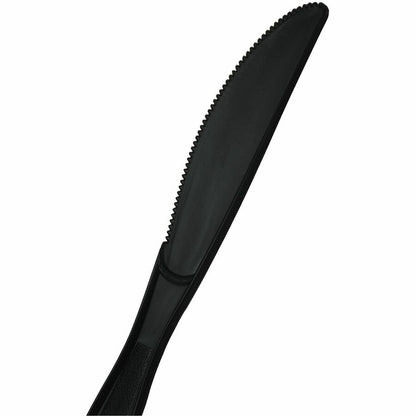 Genuine Joe Heavy-Weight Polypropylene Knife, Black, 1000/Carton (GJO30408)