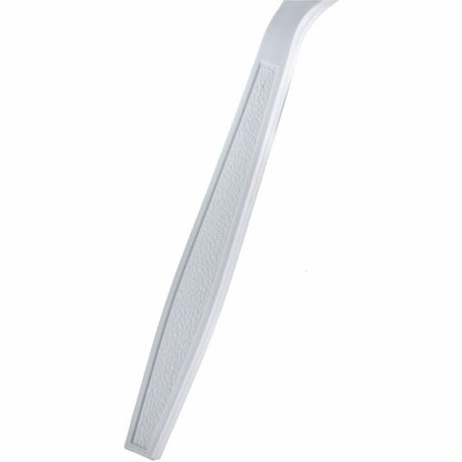 Genuine Joe Individually Warapped Heavy-Weight Polypropylene Soup Spoon, White, 1000/Carton (GJO30422)
