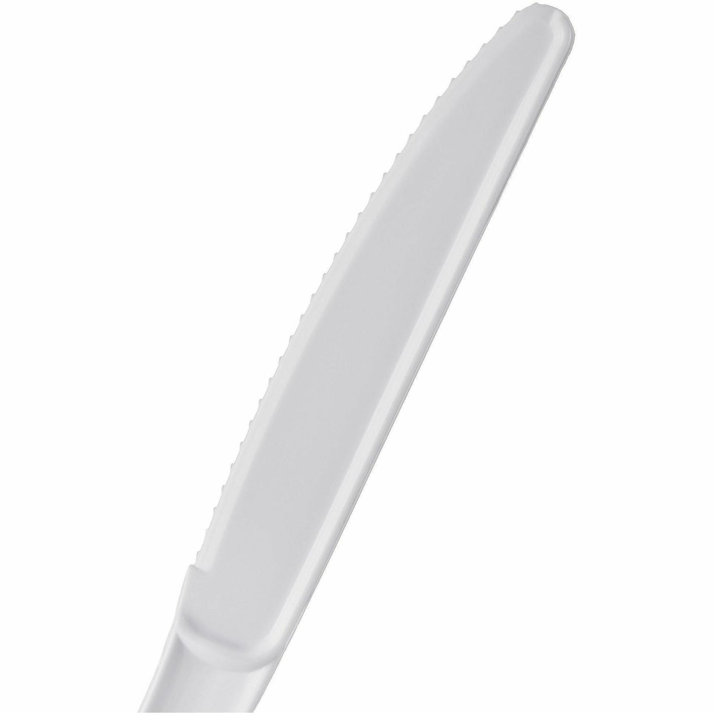 Genuine Joe Individually Wrapped Disposable Polystyrene Knife, White, 1000/Carton (GJO30436)