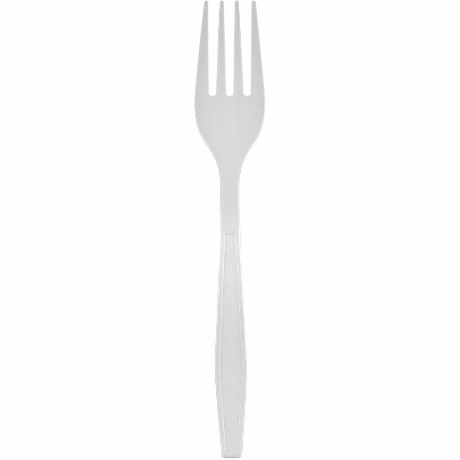 Genuine Joe Heavy-Weight Polypropylene Fork, White, 1000/Carton (GJO30415)