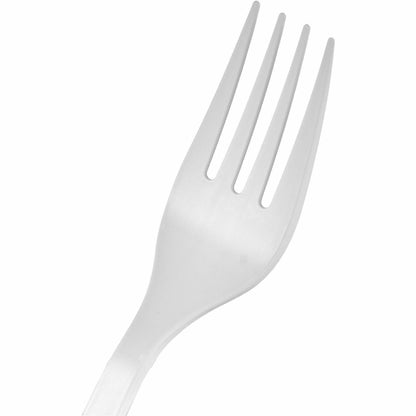 Genuine Joe Heavy-Weight Polypropylene Fork, White, 1000/Carton (GJO30415)
