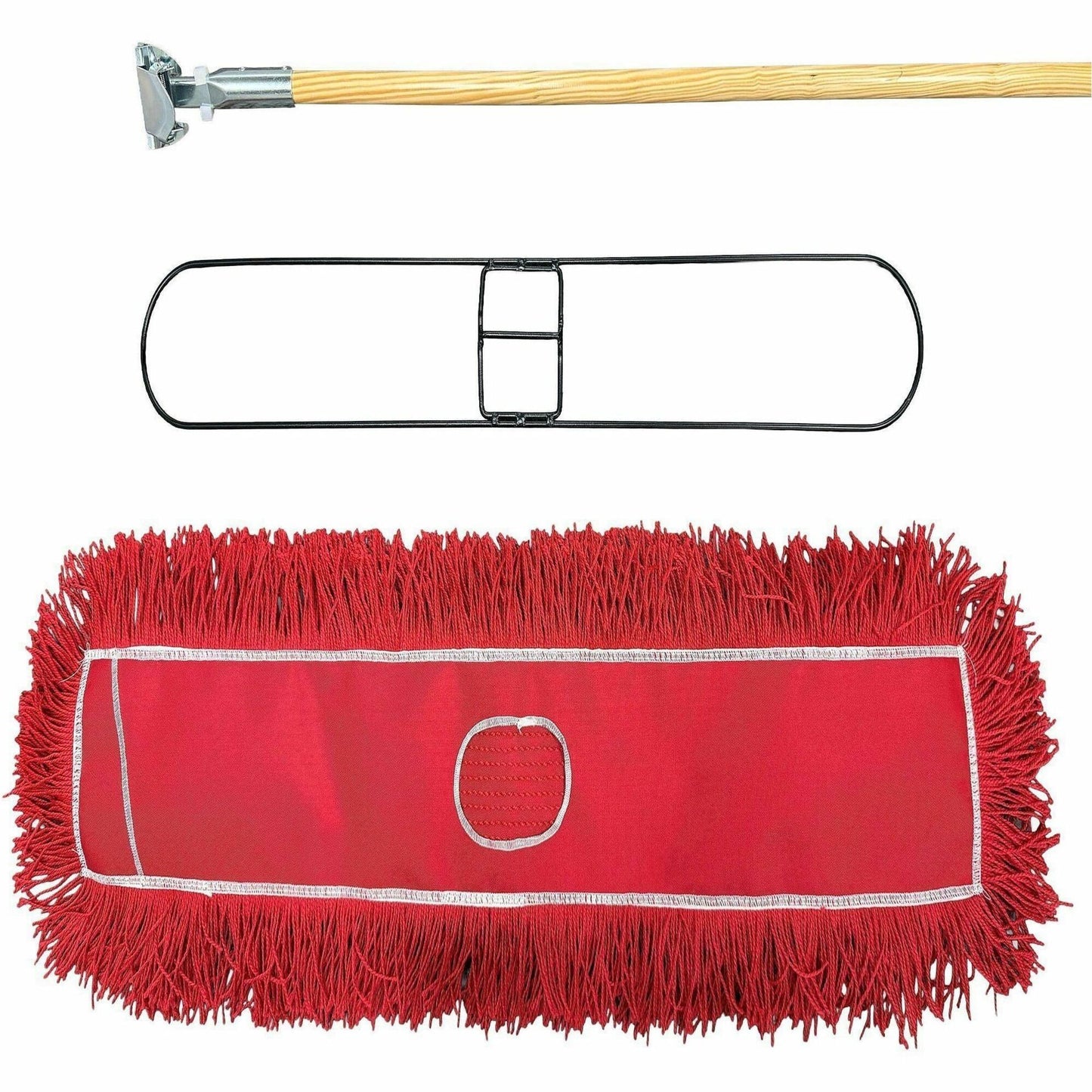 Genuine Joe Dust Mop Kit, Streak-free, Red, 1 Kit (GJO00486)