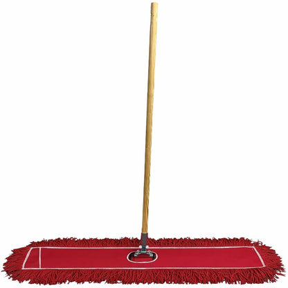Genuine Joe Dust Mop Kit, Streak-free, Red, 1 Kit (GJO00486)