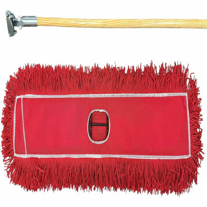 Genuine Joe Dust Mop Kit, Streak-free, Red, 1 Kit (GJO00486)