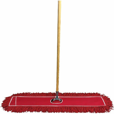 Genuine Joe Dust Mop Kit, Streak-free, Red, 1 Kit (GJO00486)
